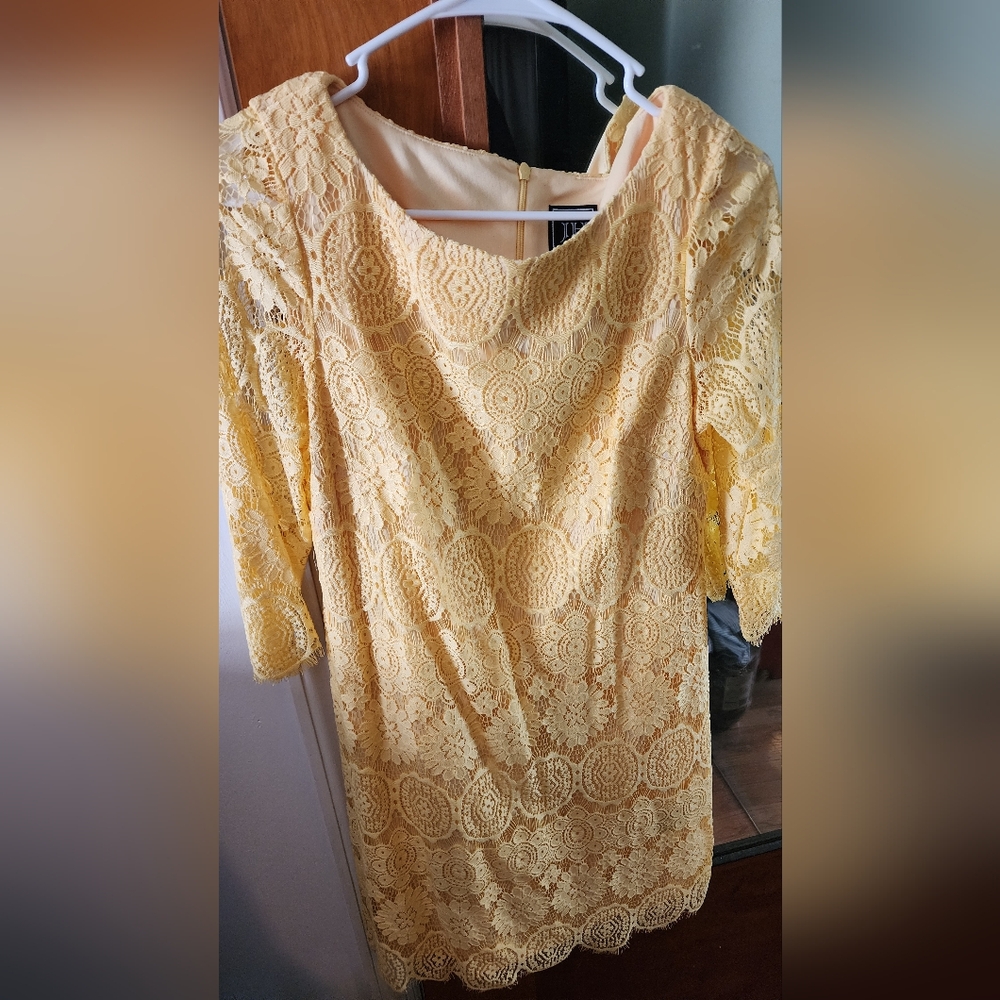JH Crochet-Like Midi Dress
